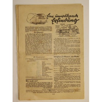 Hilf mit!, Nr.7, abril de 1941, Deutsche Illustrierte Schülerzeitung para Hitlerjugend. Espenlaub militaria